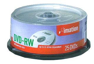 Imation DVD-RW 4.7 Gb Pack of 5